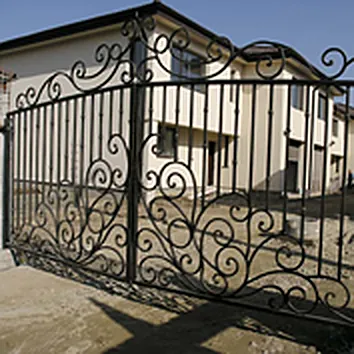 Poartă dublă cu volute mari