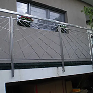 Balustradă inox la terasă